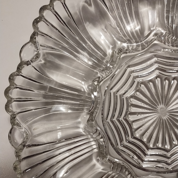 Deviled Egg Server Tray  10"Vintage Anchor Hocking Glass 896 Clear - Picture 8 of 8